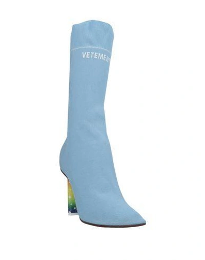 Shop Vetements Ankle Boots In Azure