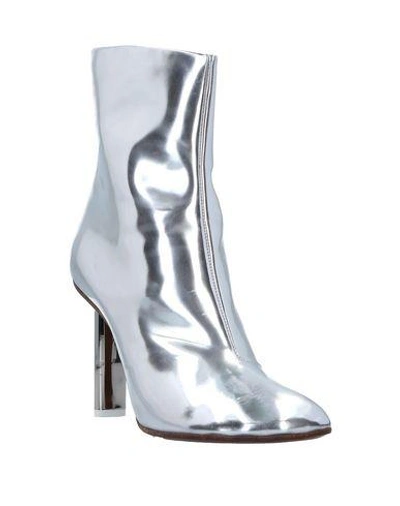 Shop Vetements Ankle Boot In Silver