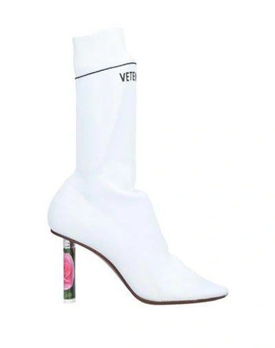 Shop Vetements Boots In White