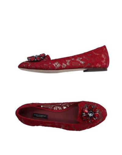 Shop Dolce & Gabbana Loafers In Red