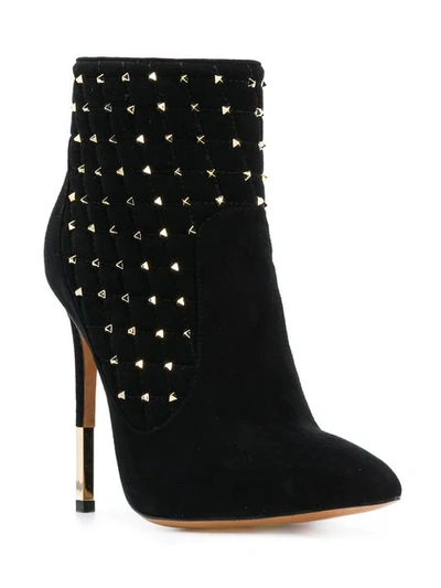Shop Gianni Renzi Studded Ankle Boots In Black
