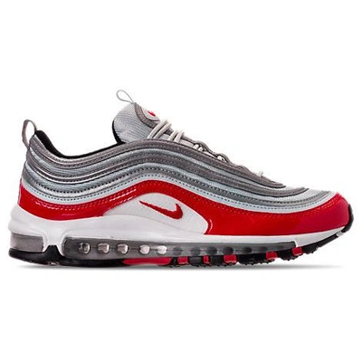 Shop Nike Men's Air Max 97 Casual Shoes, Grey/red