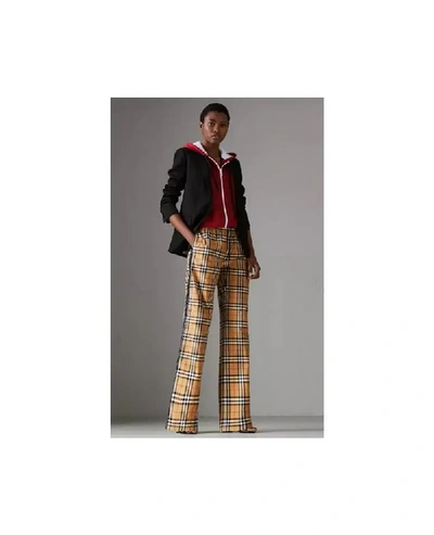 Shop Burberry Vintage Check Drawcord Trousers Uk8 21195