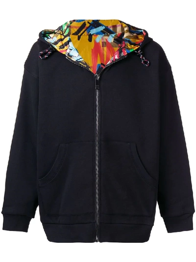 Burberry Graffiti Reversible Hoodie In Black ModeSens