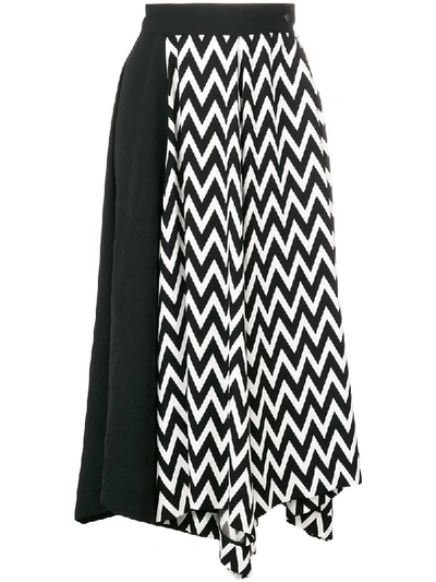 Shop Loewe High Waisted Midi Skirt - Black