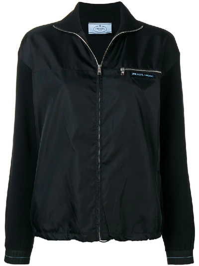 Shop Prada Lightweight Jacket In Black