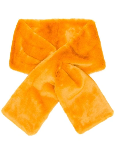 Shop Venus Cross Over Scarf - Orange In Yellow & Orange