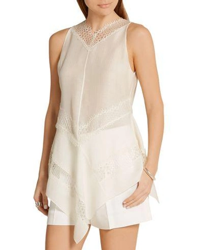 Shop Wes Gordon Top In Ivory