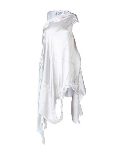 Shop Vetements Short Dresses In Light Grey