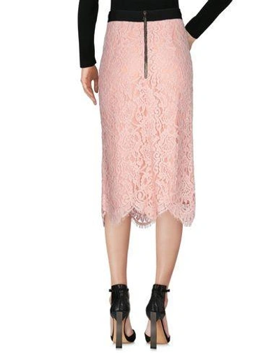 Shop Marco Bologna Midi Skirts In Salmon Pink