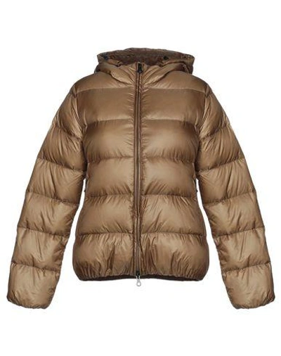 Shop Duvetica Down Jackets In Sand