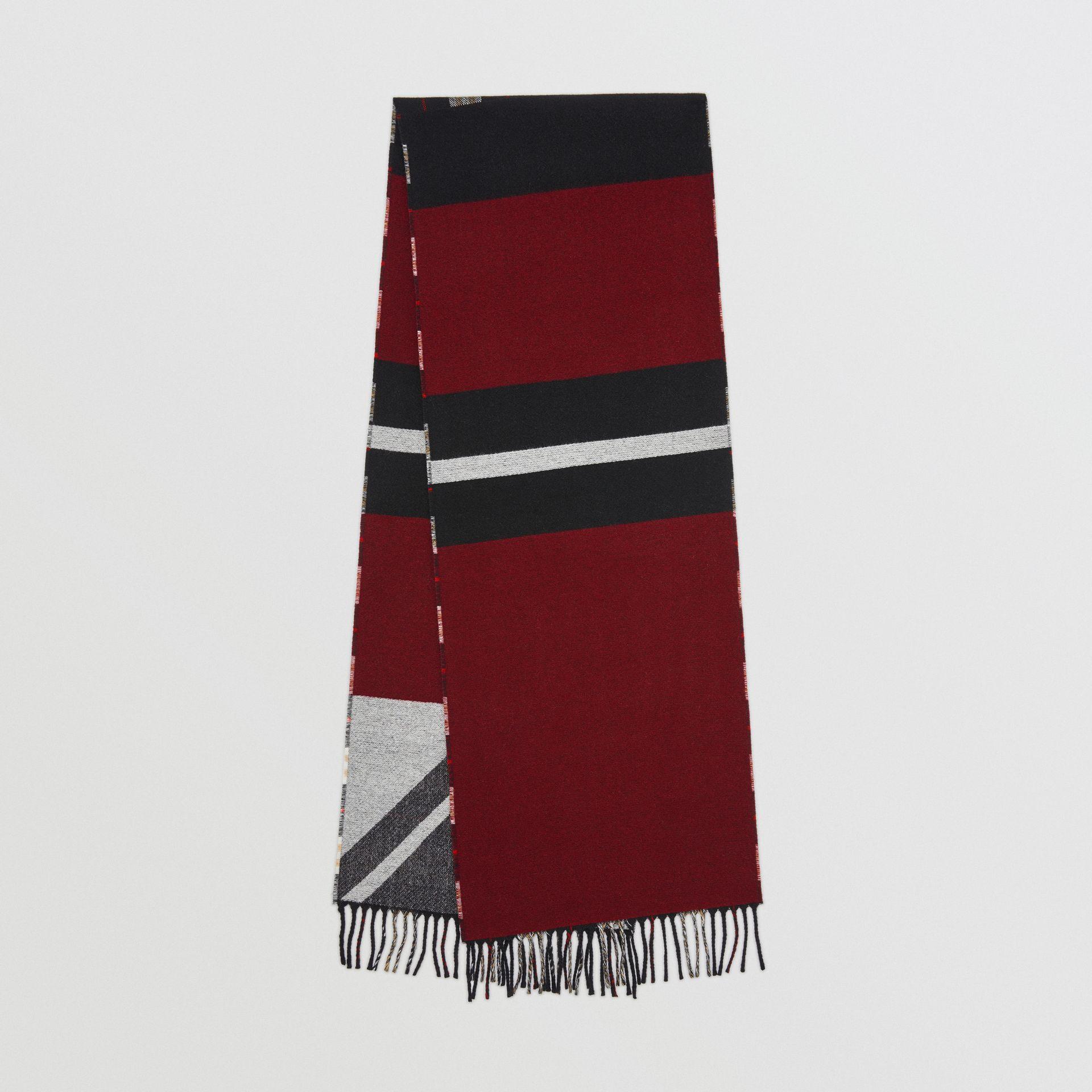 Wool Cashmere Scarf In Black 