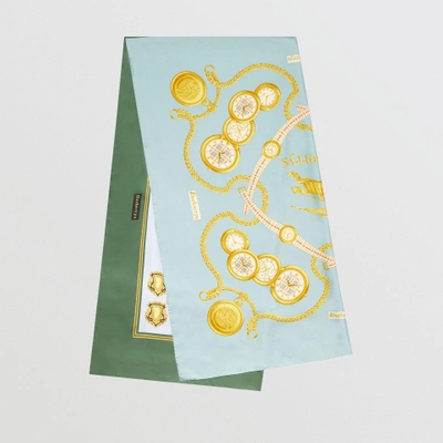 Shop Burberry Archive Scarf Print Silk Scarf In Multicolour