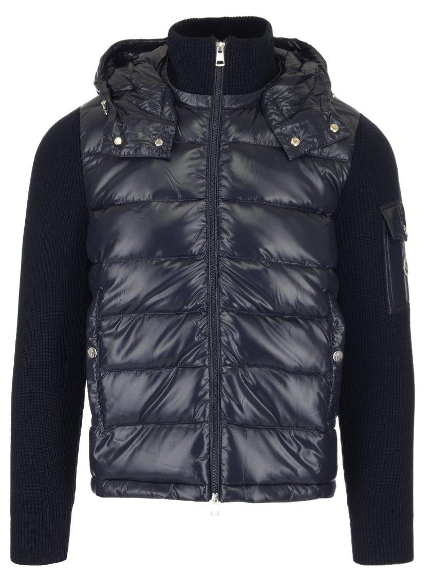 moncler padded knit jacket