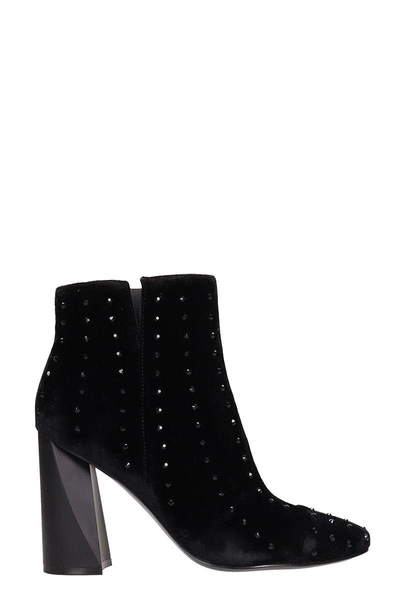 Shop Kendall + Kylie Tia Crystal Ankle Boots In Black