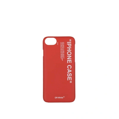 Shop Off-white Iphone 8 Quote Case In Red