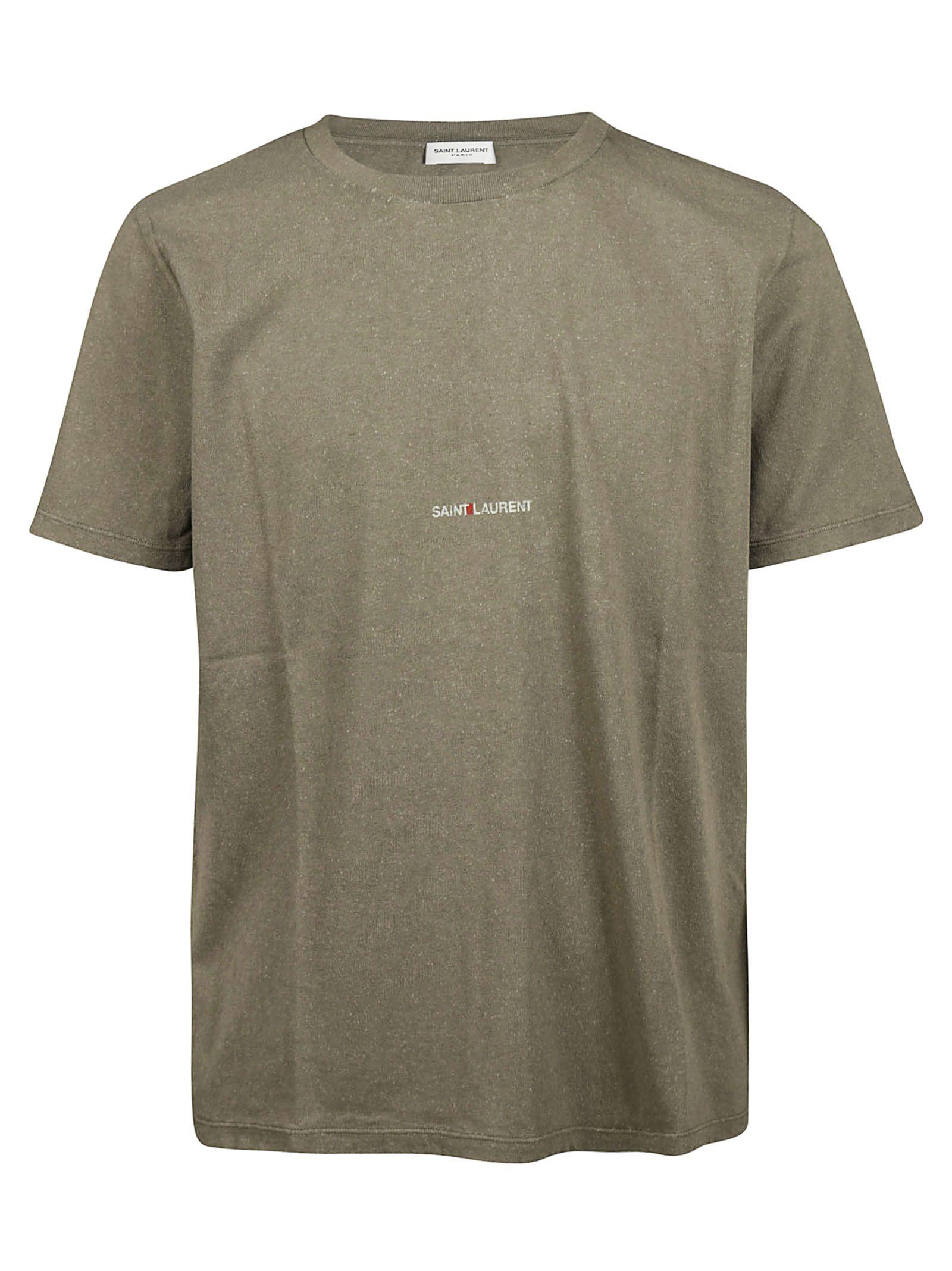 saint laurent green t shirt