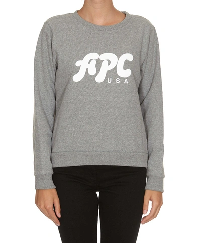 Shop Apc A.p.c. Emma Sweatshirt In Gris Chine