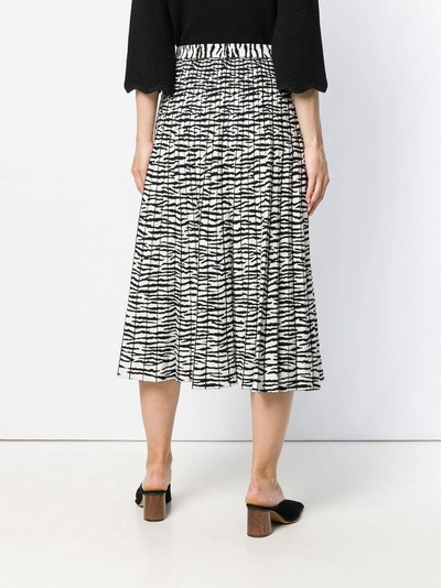 Shop Proenza Schouler Pleated Tiger Print Skirt - Black