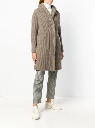 Shop Philo-sofie Knitted Cardi-coat - Brown