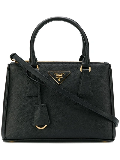 Shop Prada Saffiano Lux Tote Bag - Black