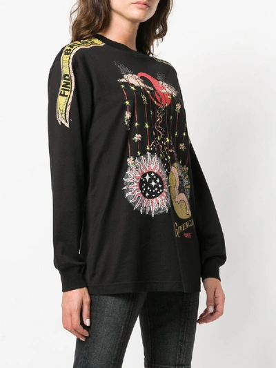 Shop Givenchy Libra Graphic Sweatshirt In Black