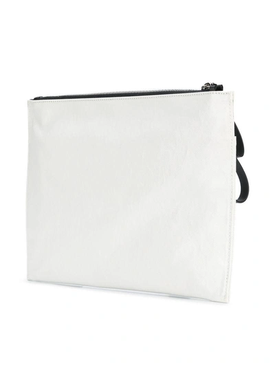 Shop Valentino Garavani Vltn Clutch Bag - White