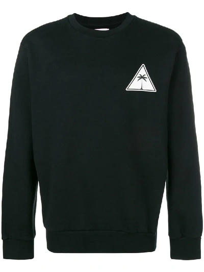 Shop Palm Angels Palm Logo Sweater In Black