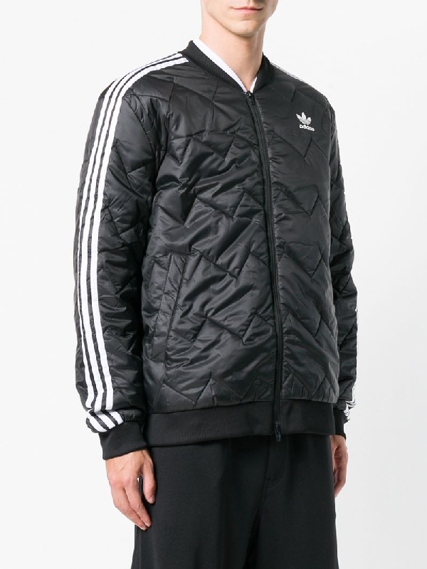 adidas sst quilted jacket black