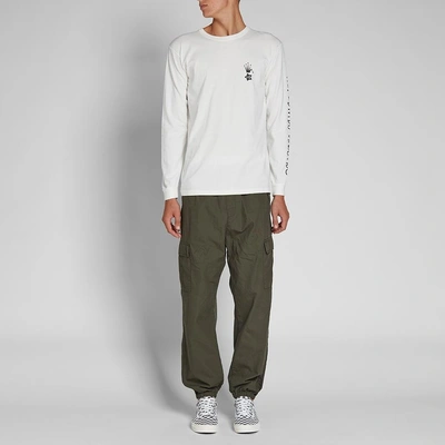 Shop I-d X Stussy Long Sleeve Heritage Tee In Neutrals
