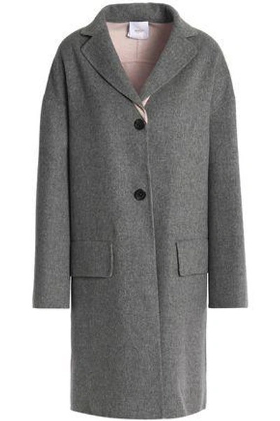 Shop Agnona Woman Cashmere Coat Gray