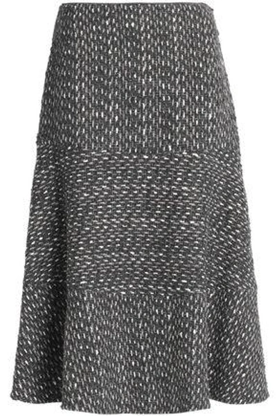 Shop Agnona Woman Tweed Skirt Gray