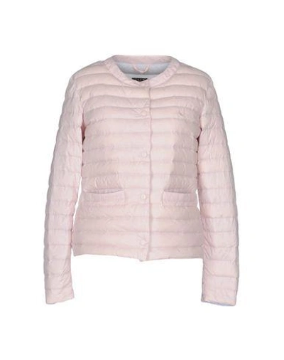 Shop Fred Perry Down Jacket In Light Pink