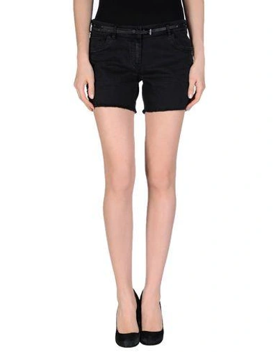 Shop Maison Scotch Denim Shorts In Steel Grey