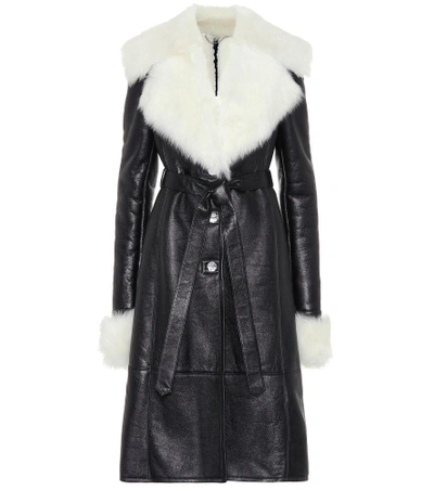 Shop Magda Butrym Hudson Leather Coat In Black