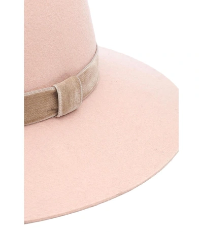 Shop Rag & Bone Light Pink Zoe Fedora Hat