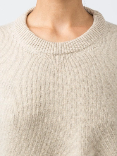 Shop Christopher Kane Crystal Cut Out Knit Jumper