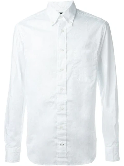 Shop Gitman Vintage 'zephyr' Oxford Shirt - White