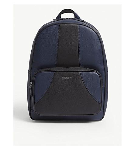 michael kors mens bryant leather backpack