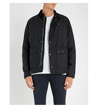 Barbour Beacon Stybarrow Waxed-cotton Jacket In Navy | ModeSens