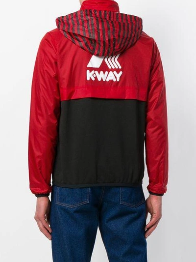 Shop Ami Alexandre Mattiussi X K-way Richard Remake Hooded Windbreaker In Black