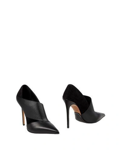 Shop Balmain Woman Ankle Boots Black Size 8 Soft Leather, Stretch Fibers