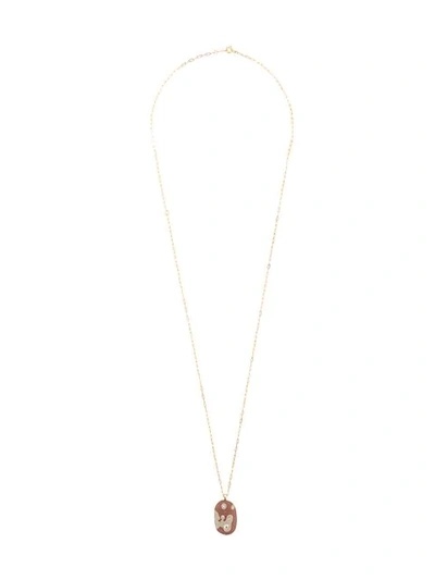 Shop Cvc Stones Blob Necklace In Red