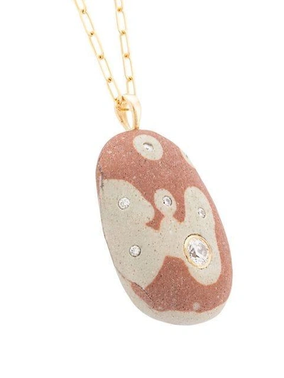 Shop Cvc Stones Blob Necklace In Red