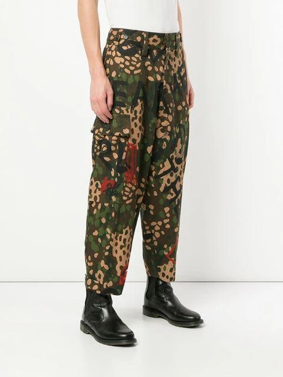 Shop Vivienne Westwood Military Trousers In Multicolour