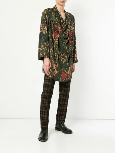 Shop Vivienne Westwood Camouflage Print Shirt In Multicolour
