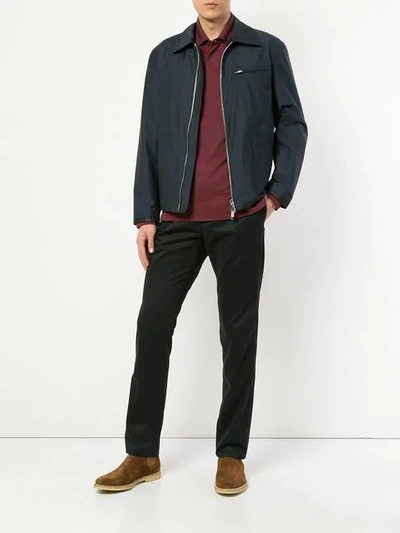 Shop Cerruti 1881 Zipped Jacket In Blue