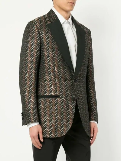 CERRUTI 1881 GEOMETRIC PRINT BLAZER 