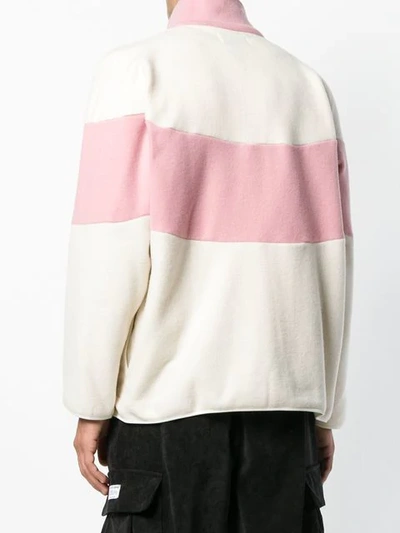 Shop The Silted Company Colour Block Oversized Jacket In White