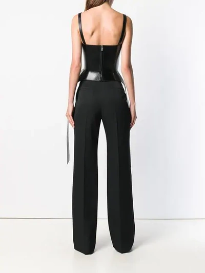 Shop Alexander Mcqueen Bustier Top - Black